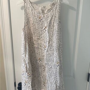Rachel Zoe Linen Dress with Subtle Floral Design